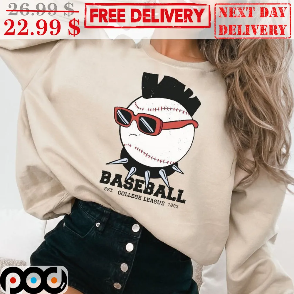 Baseball EST College Leagu 1992 Rock Vintage Shirt