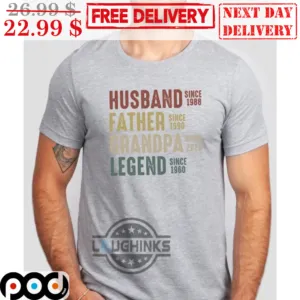 Husband Father Grandpa Legend Vintage Shirt