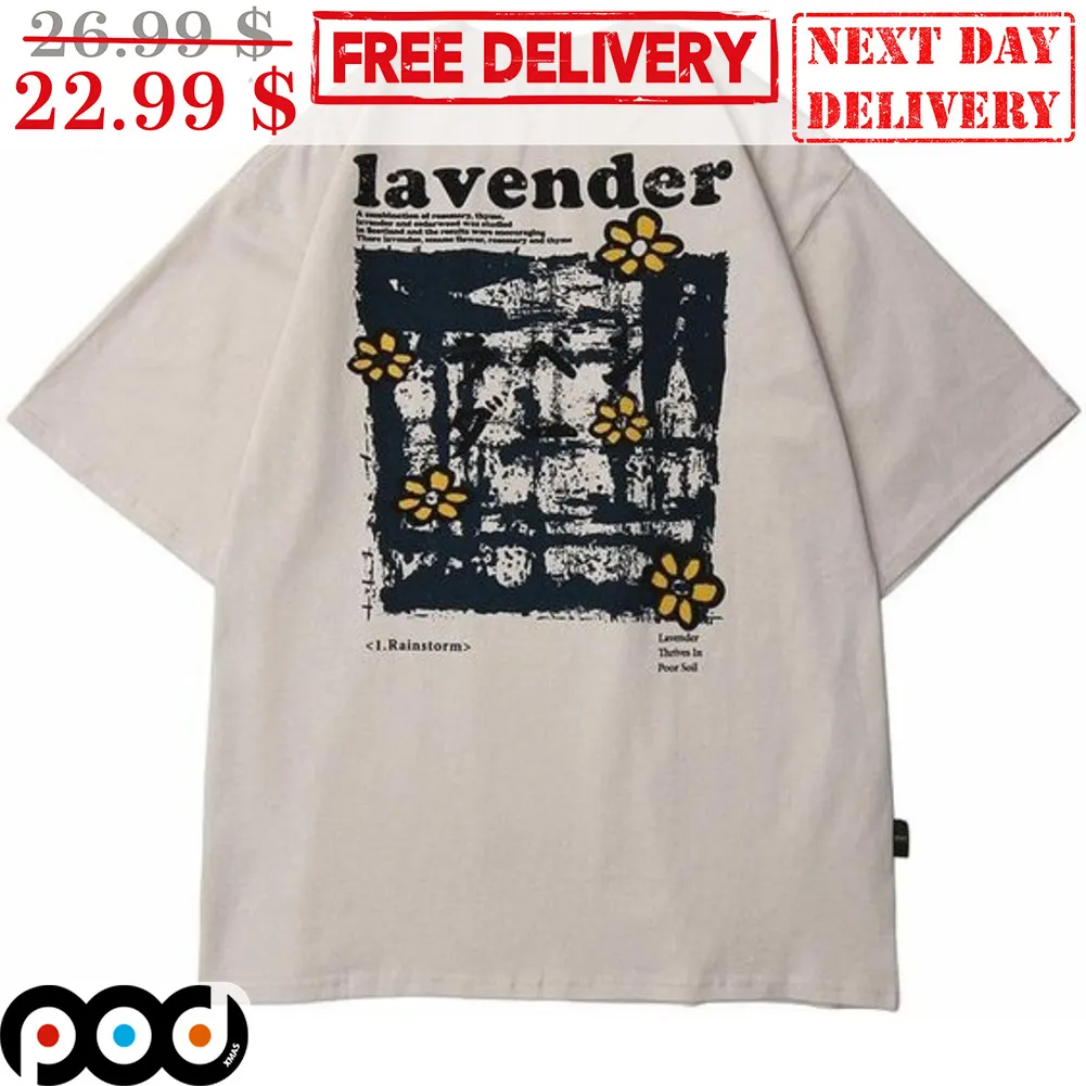 Lavender Daisy Flower Vintage Shirt