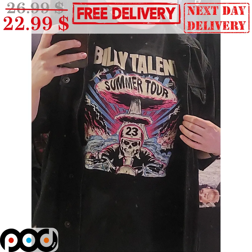 Billy Talent Summer Tour Skeleton Boom Vintage Shirt