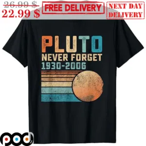 Pluto Never Forget 1930 2006 Vintage Shirt