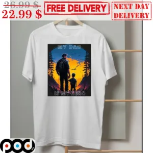My Dad Is My Hero Sunset Vintage Shirt