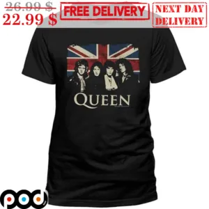 Queen Band Union Jack Flag Vintage Shirt