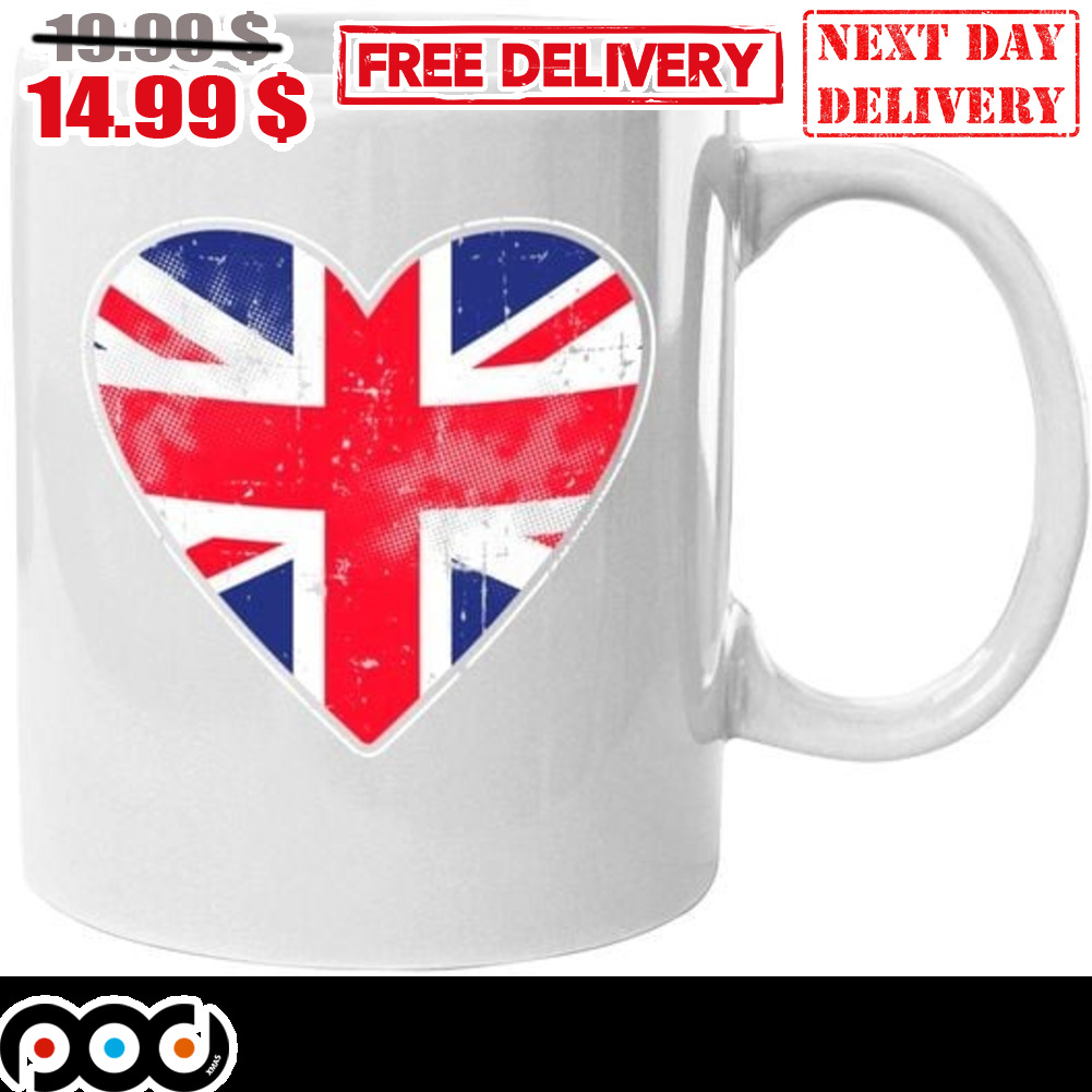 Union Jack Heart Coffee Mug
