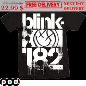 Blink-182 Logo Smile Face Shirt