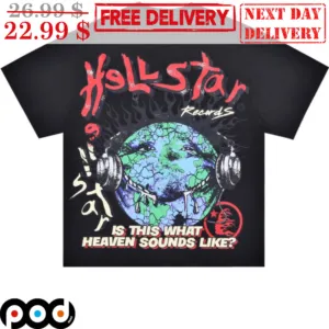 Hell Star Earth Is This What Heaven Sounds Like Graphic Shirt