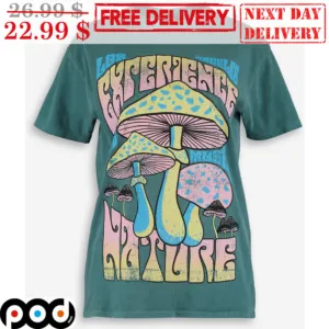 los Angeles Experience Mushroom Nature Graphic Vintage Shirt