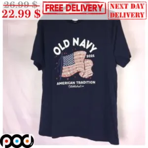 Old Navy American Tradition American Flag Vintage Shirt