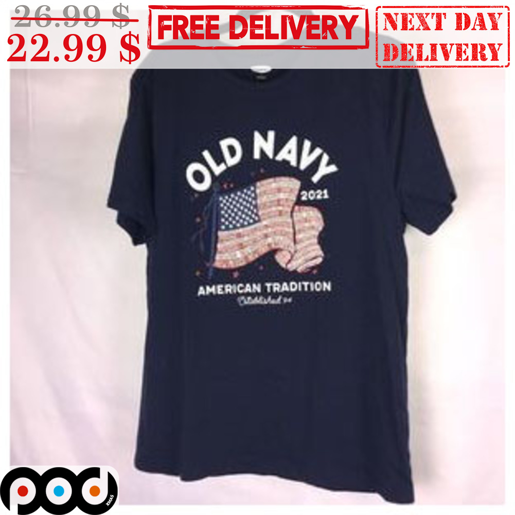 navy flag shirt
