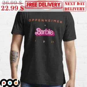 Oppenheimer X Barbie 7 21 23 Graphic Vintage Shirt
