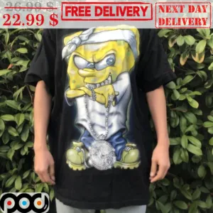 Spongebob Gangster Flex Grill Shirt