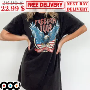 America Freedom Tour Born To Be Free Vintage Shirt