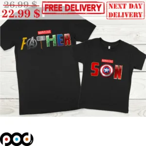 Marvelous Father Marvelous Son Daddy Marvel Days Shirt