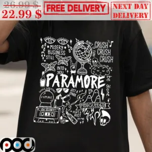 Paramore World Tour 2023 Graphic Art Shirt