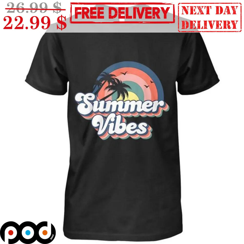 Summer Vibes Sunset Vintage Shirt