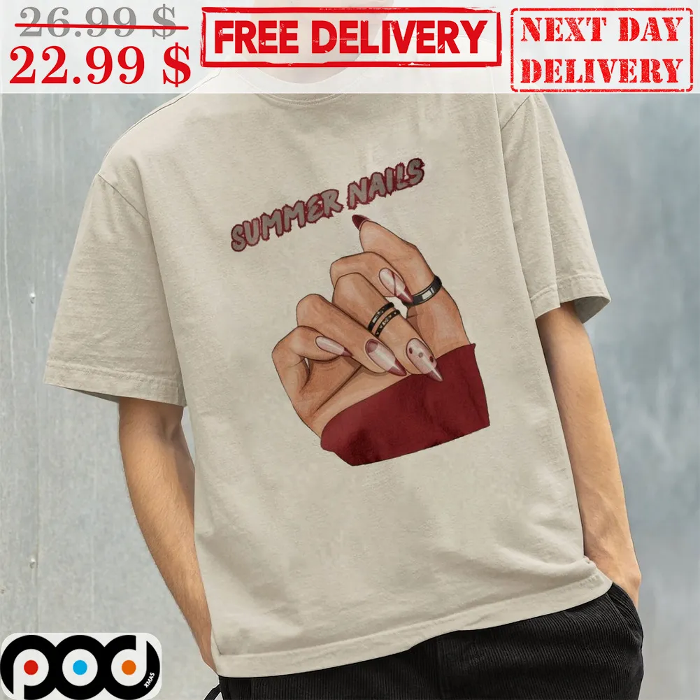 Summer Nails Lady Hand Vintage Shirt