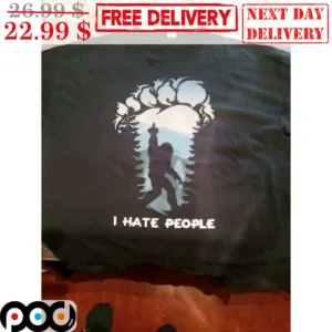 Gorilla Foot I Hate People Shirt