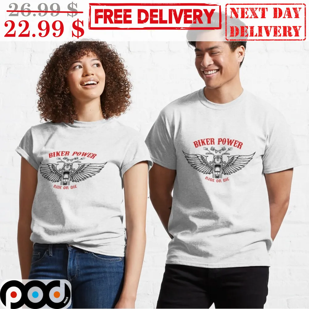 Biker Power Ride Or Die Wing Vintage Shirt