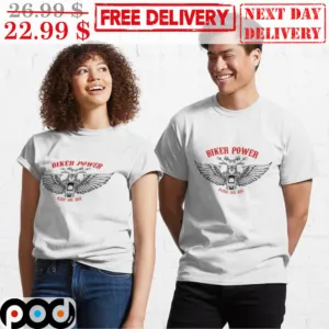 Biker Power Ride Or Die Wing Vintage Shirt