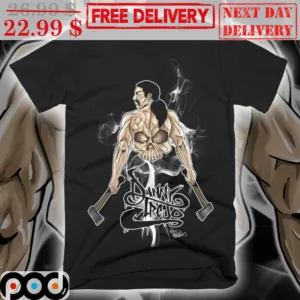 Danny Trejo Bad Ass Skull Signature Shirt