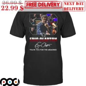Eric Clapton Signature Thank You For The Memories Vintage Shirt