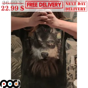 I'm Visiting My Parents Wolves Wear Glasses Vintaege Shirt