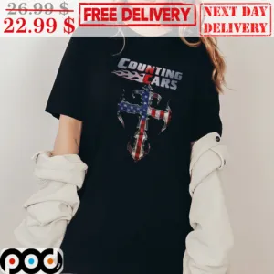 Counting Cars Cross Christan American Vintage Shirt