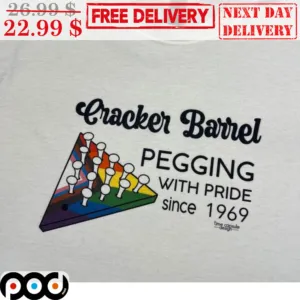 Cracker Barrel Pegging With Pride LGBTQ Shirt