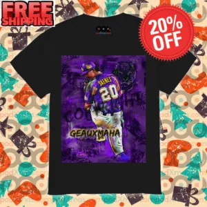 Skenes 20 Geauxmaha LSU Tigers MLB Player Shirt
