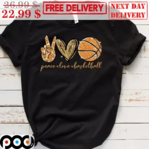 Peace Love Basketball Vintage Shirt