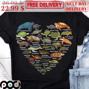 Turtles Heart Love Nature Vintage Shirt