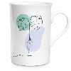 White 10oz Porcelain Slim Mug