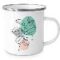 White 12oz Enamel Mug