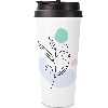 White 15oz Stainless Steel Travel Mug