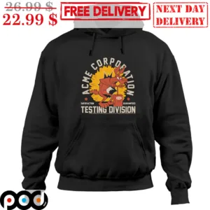 ACME Corpopation Testing Division Boom Shirt
