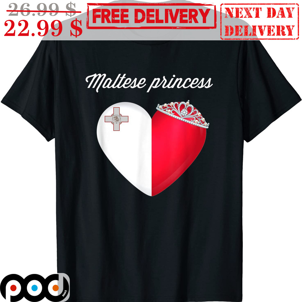 Maltese Princess Heart Shirt