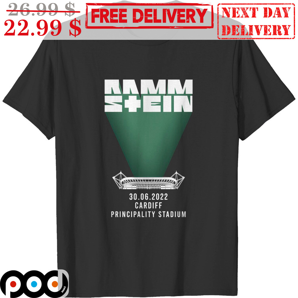 Rammstein 30 06 2023 Cardiff Principality Stadium Shirt