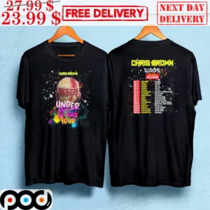 Chris Brown Europe Under The Influence Tour Shirt