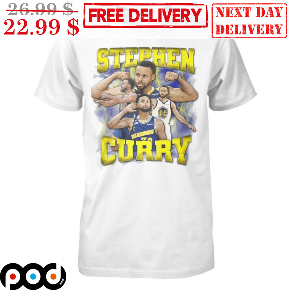 Stephen Curry Lightning Golden State Warriors Player Shirt