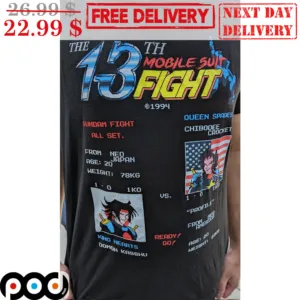 The 13th Mobile Suit Fight 1004 Gundam Fight Queen Spades Shirt