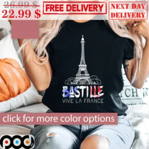 Eiffel Tower Bastille Vive La France Shirt