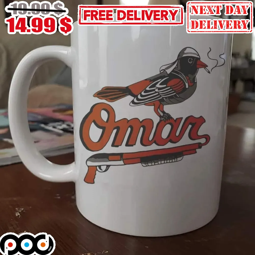 Baltimore Orioles Omar Bird Smoking Mug