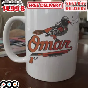 Baltimore Orioles Omar Bird Smoking Mug