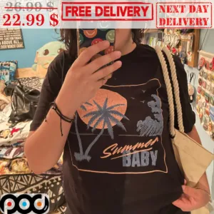 Summer Baby Beach Night Moon Shirt