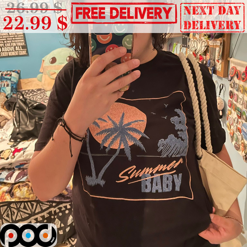 Summer Baby Beach Night Moon Shirt