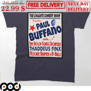 The Colgate Comedy Hour Paul Buffano With Tiny Boop Squigg Shorterly Shirt