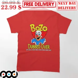 Clown Bozo Dubbed Over Shirt