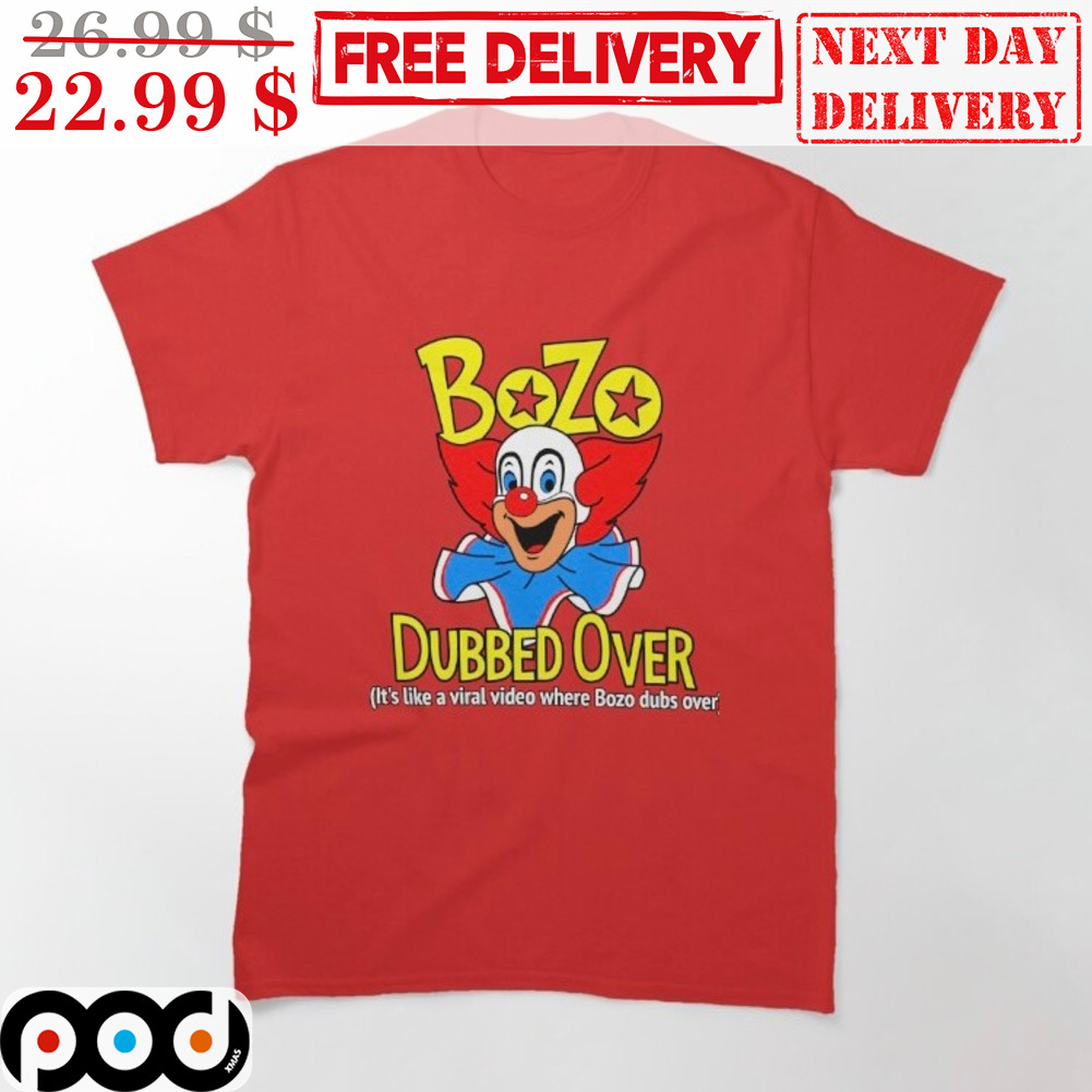 Clown Bozo Dubbed Over Shirt