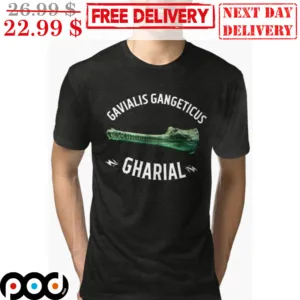 Gavialis Gangeticus Gharial Alligator Shirt