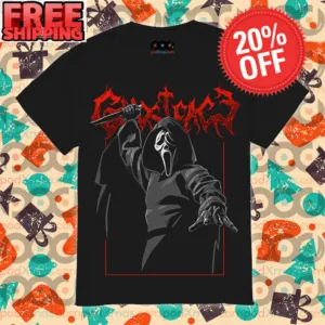 Ghostface Metal Women's Halloween 2023 Vintage Shirt